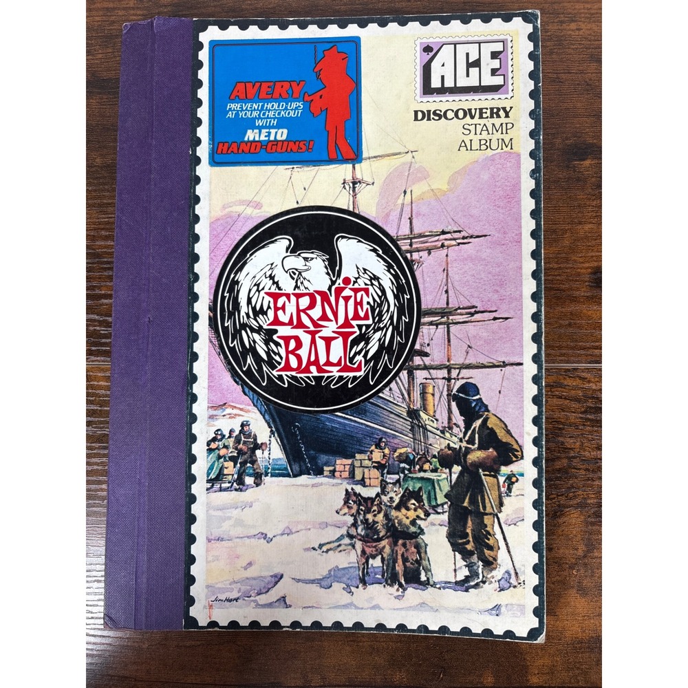 Vintage Ace Discovery Stamp Album Partially Filled International Collection
